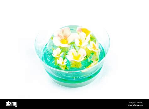 Flower Jelly Cake 3d Jelly Art 3d Agar Stock Photo Alamy