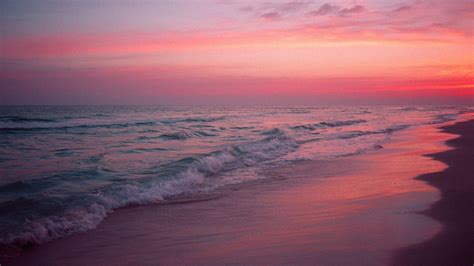 Pink Beach Sunset Wallpaper 72 Images