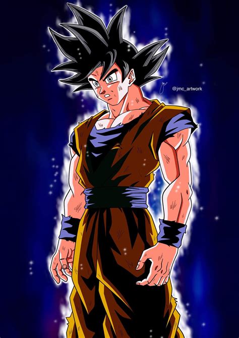 Mastered Ultra Instinct Goku Manga Colored Canvas Hit