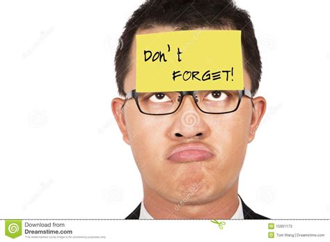 Do not forget it stock image. Image of businessperson - 15901173