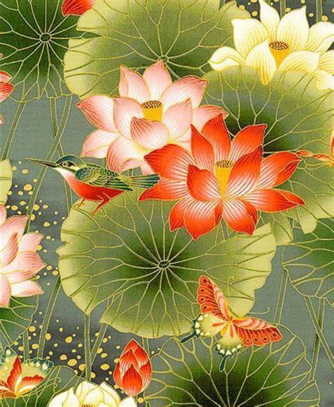 Lotus Painting Silk Painting Flower Painting Flower Art Art