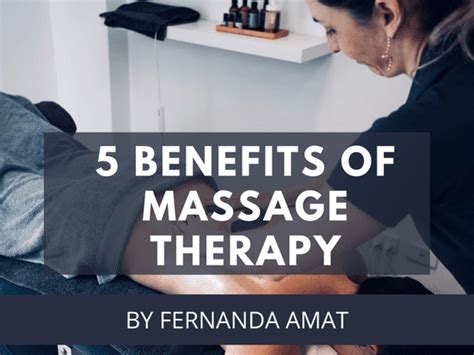 5 Benefits Of Massage Therapy Forge West End