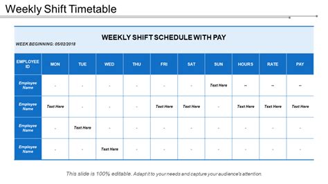 Top 5 Shift Schedule Templates With Samples And Examples