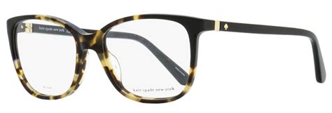 kate spade square eyeglasses karlyn 086 havana black 51mm