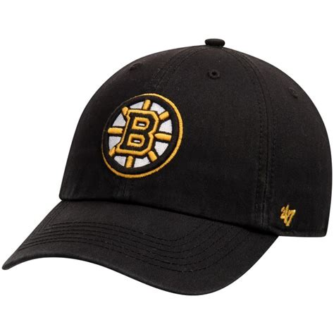 Mens Boston Bruins 47 Black Franchise Fitted Hat