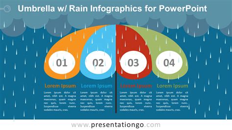 Umbrella W Rain Infographics For Powerpoint Presentationgo Com My Xxx