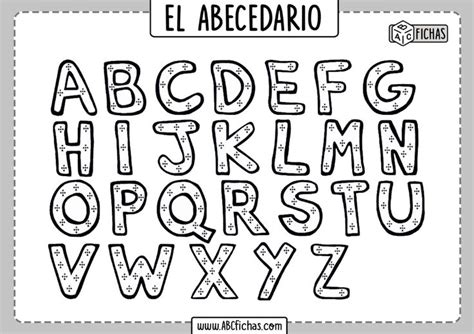 Colorear Letras Del Abecedario Abc Fichas Lettering Alphabet Fonts