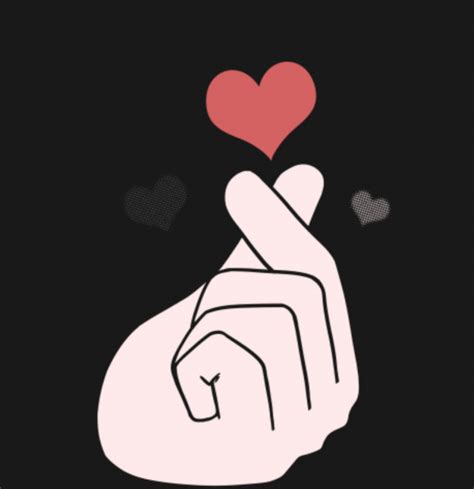 Petition Korean Finger Heart Emoji