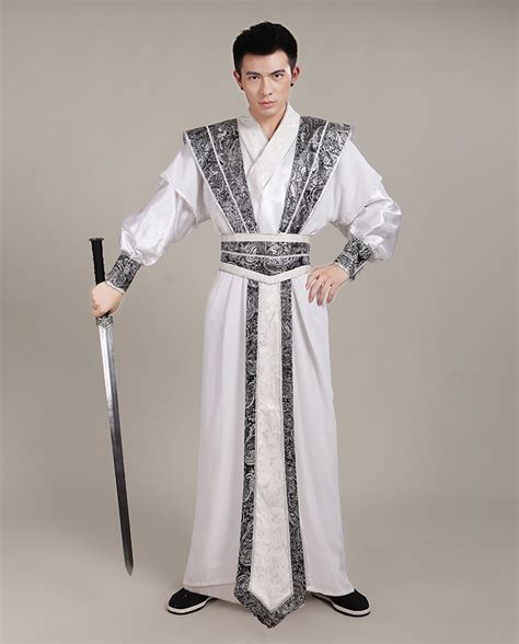 Chinese Traditional Costume For Men Ancient Swordsman Cosplay Costume Male National Hanfu