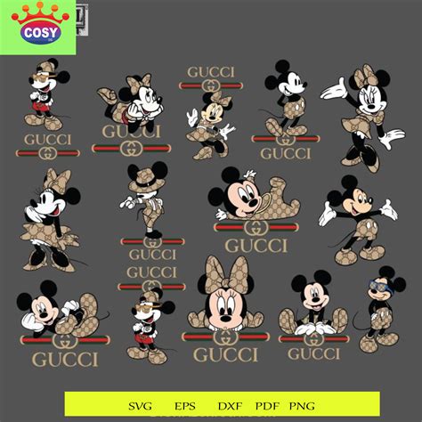 Mickey And Minnie Gucci Svg Fashion Logo Svg Bundle Gucci Svg In 2022