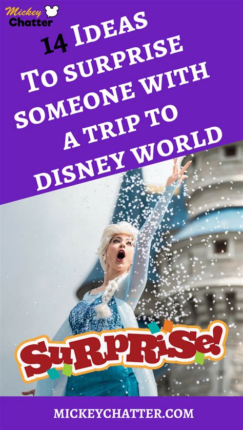 14 Ideas For Doing A Disney World Trip Reveal Surprise Mickey Chatter