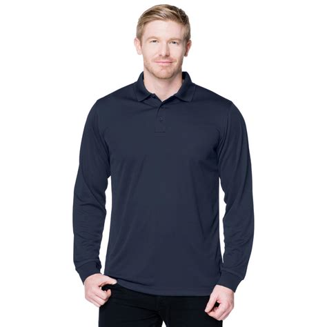 Tri Mountain Mens 100 Polyester Long Sleeve Featuring Moisture