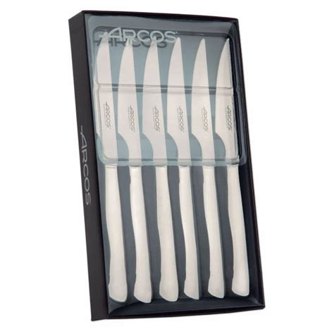 Sortie Coffret Couteaux Steak Cm Lame Lisse Acier Inoxydable