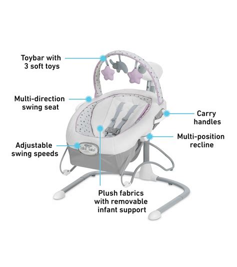 Graco Soothe N Sway Lx Swing With Portable Bouncer Camila