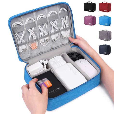Electronics Accessories Organizer Travel Gadget Storage Bag For Cables