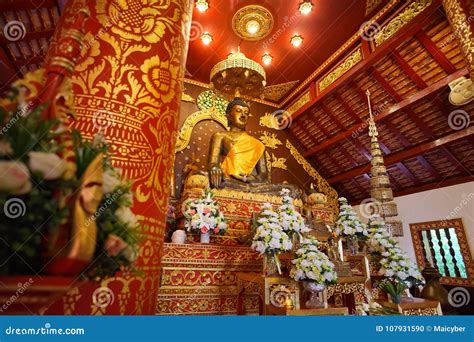 Inside View Of The Chapel And The Bhudda Image In Wat Phra Kaew