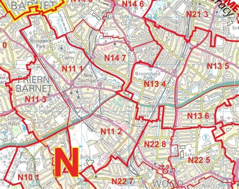 25 Map Of London With Postcodes Maps Online For You