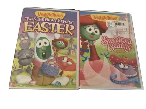Veggie Tales Dvd Twas The Night Before Easter And Sweetpea Beauty Brand New Sh2 1399 Picclick