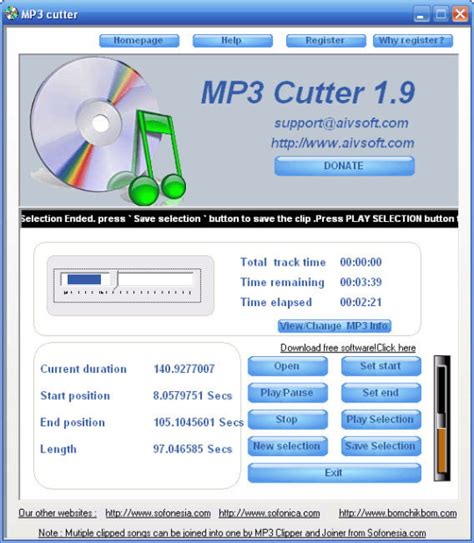 Cut mp3 audio fast and easily. AIV MP3 Cutter - Free download and software reviews - CNET ...