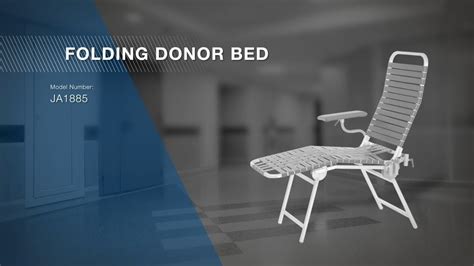 Portable Folding Donor Bed Model Ja1885 Custom Comfort Medtek Youtube
