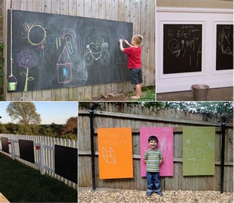 Outdoor Chalkboard Such Fun For Kids Do It This Summer Together As An