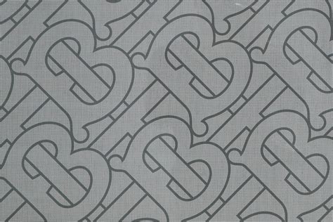 Download Gray Burberry Designer Logo Pattern Wallpaper
