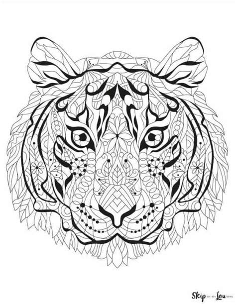 Tiger Coloring Pages Skip To My Lou