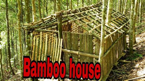 5 Days Building Bamboo House Bushcraft Survival Shelter Youtube