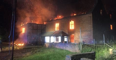 Live Updates Thirty Firefighters Battle Massive House