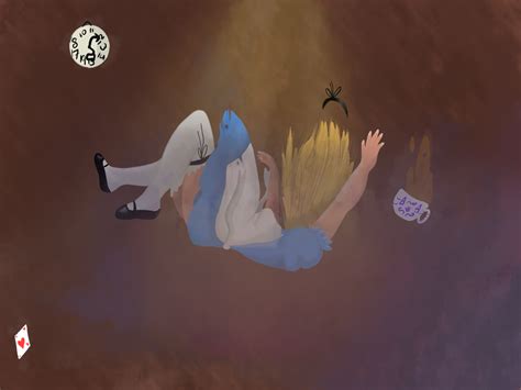 Alice Falling Into Wonderland By Fabueen On Deviantart