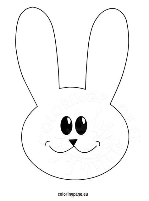 Above you will find a bunny face template 1 document template we suggest you use. Rabbit Template Printable - Coloring Page