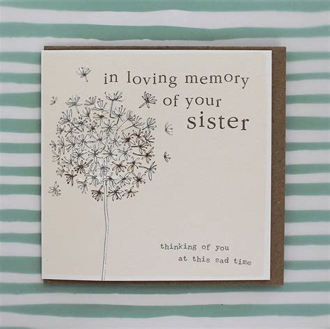 Sister Sympathy Card By Molly Mae