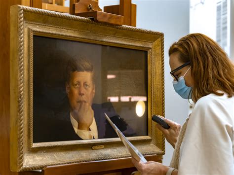 An Iconic Jfk Portrait — On Loan From The Mfa — Now Hangs Inside Biden