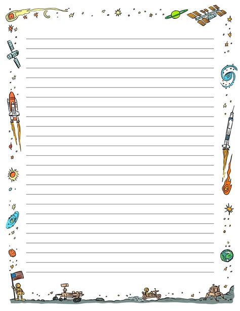 We may think that it will be helpful for us to justify the handwriting. Border Paper Templates Free - Maggi.hub-Rural.co intended for Free Printable Lined Paper With ...