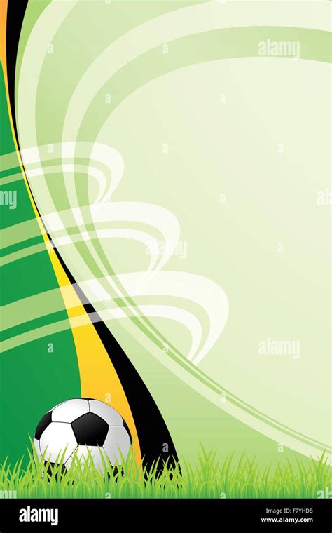 Green Soccer Ball Background Stock Vector Images Alamy