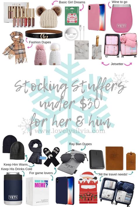 A list of really cute rose gold products under $20 from amazon that would be perfect for any lady in your life! Amazon Stocking Stuffers Under $30 for Her & Him | Lovely ...