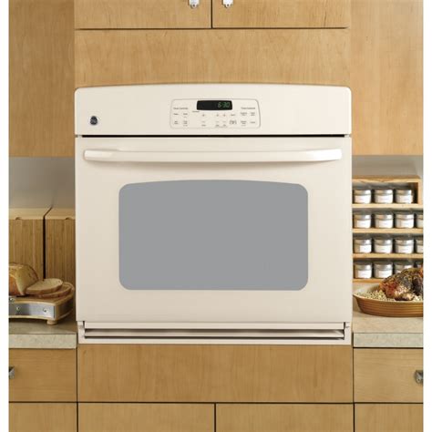 Ge 30 In Self Cleaning Single Electric Wall Oven Bisque At