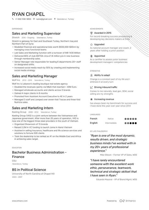 Browse thousands of no experience resumes examples to see what it takes to stand out. Job-Winning Sales and Marketing Professional Resume Examples, Samples & Tips | Enhancv
