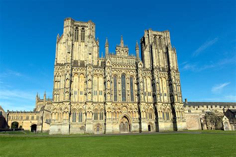 Wells Cathedral Somerset England First English To Be Built In Gothic