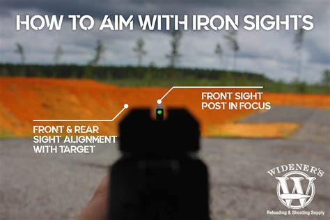 How To Aim With Iron Sights Wideners Shooting Hunting And Gun Blog