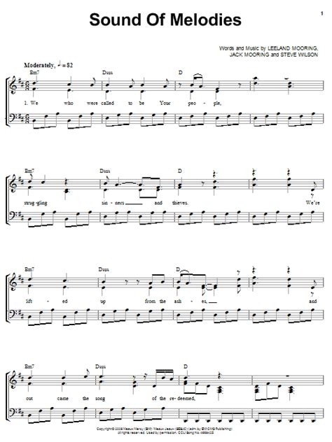 Sound Of Melodies Sheet Music Leeland Piano Vocal And Guitar Chords