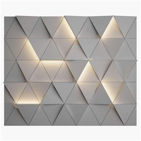 Wall Panel 7 3d Model Feature Wall Design Exterior Wall Design