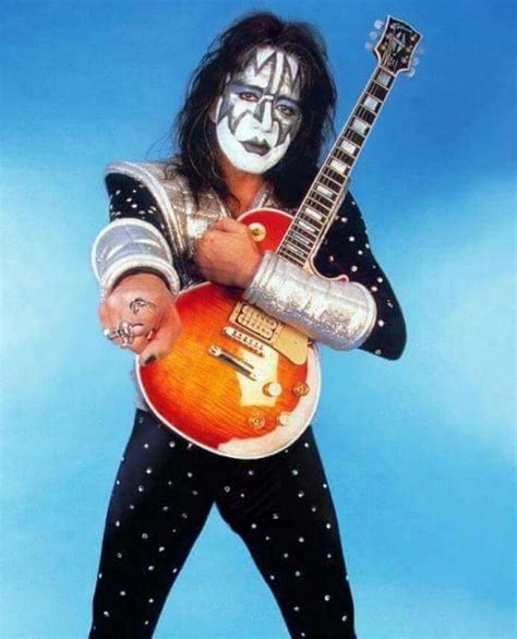 Ace Kiss Members Kiss Band Hot Band Ace Frehley Spaceman Playing Guitar Classic Rock Rock