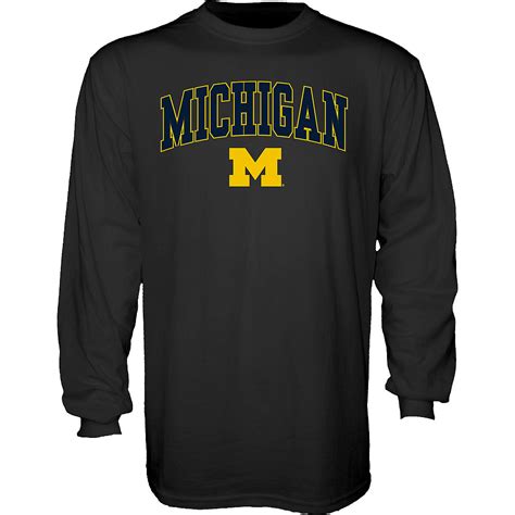 Michigan Wolverines Long Sleeve Tshirt Varsity Black 00000000bcrb5