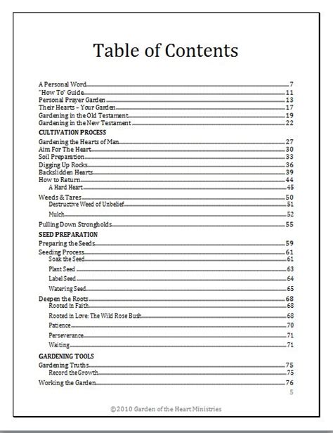 Blank Table Of Contents Template 9 Best Templates Ideas For You