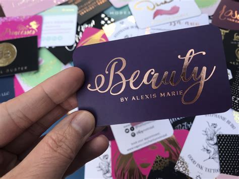 Curate your artist business cards by turning our collection of free creative templates into canvases for your next masterpiece that will help you land new clients. Makeup Artist Business Cards | Fancy Gold Foil Business ...