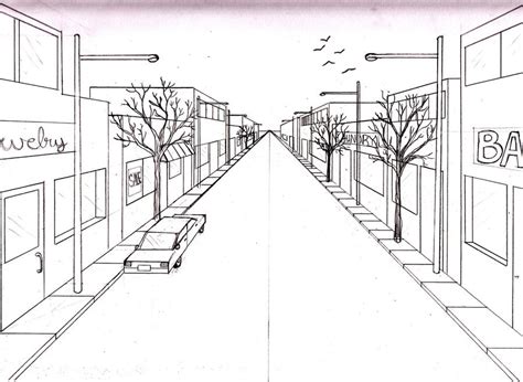 Main Street 1 Point Perspective By Merrilynthepirate On Deviantart