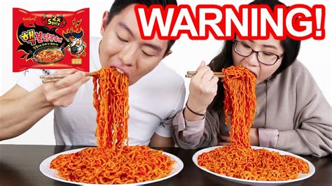 Samyang 2X Spicy Hot Chicken Korean Ramen Fire Noodle Challenge US