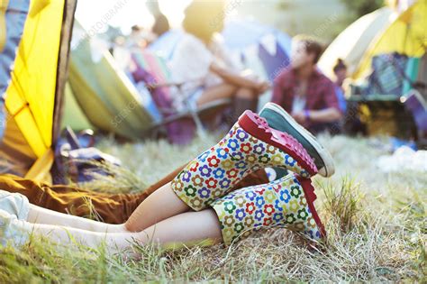 Couples Legs Sticking Out Of Tent Stock Image F0138916 Science Photo Library