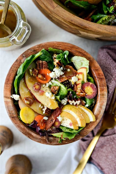 Fall Harvest Salad With Warm Maple Bacon Vinaigrette Simply Scratch